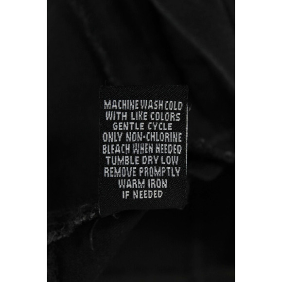 Hippie Laundry Ankle Skinny Pants Front Faux Zip Women 29 Mid Rise Black - Picture 12 of 12